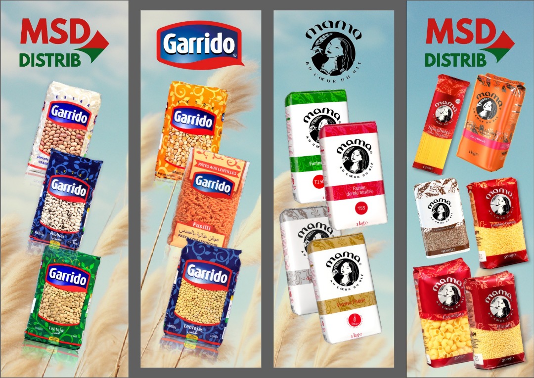 MS Distrib, distributeur officiel des marques agroalimentaires MAMA et GARRIDO